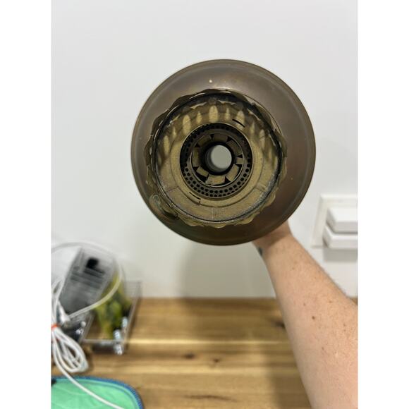 Vintage Brass Aladdin Oil Kerosene Lamp Model No. 11 w/Hurricane - Picture 8 of 14